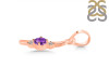 Amethyst & White Topaz Alphabet I Pendant AMT-RDA-9.