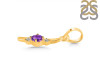 Amethyst & White Topaz Alphabet I Pendant AMT-RDA-9.