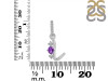 Amethyst & White Topaz Alphabet L Pendant AMT-RDA-90.