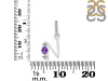 Amethyst & White Topaz Alphabet N Pendant AMT-RDA-92.