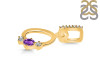 Amethyst & White Topaz Alphabet O Pendant AMT-RDA-93.