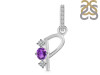 Amethyst & White Topaz Alphabet P Pendant AMT-RDA-94.