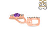 Amethyst & White Topaz Alphabet P Pendant AMT-RDA-94.