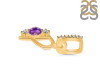 Amethyst & White Topaz Alphabet P Pendant AMT-RDA-94.