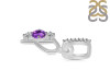 Amethyst & White Topaz Alphabet P Pendant AMT-RDA-94.