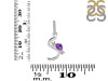 Amethyst & White Topaz Alphabet S Pendant AMT-RDA-97.