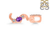 Amethyst & White Topaz Alphabet S Pendant AMT-RDA-97.