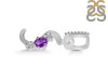 Amethyst & White Topaz Alphabet S Pendant AMT-RDA-97.
