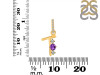 Amethyst & White Topaz Alphabet T Pendant AMT-RDA-98.