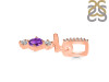 Amethyst & White Topaz Alphabet T Pendant AMT-RDA-98.