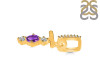Amethyst & White Topaz Alphabet T Pendant AMT-RDA-98.