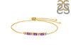 Amethyst & White Topaz Bracelet AMT-RDB-139.