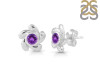 Amethyst Stud Earring AMT-RDE-1.