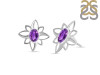 Amethyst Stud Earring AMT-RDE-11.