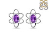 Amethyst Stud Earring AMT-RDE-12.