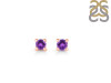 Amethyst Stud Earring AMT-RDE-1296.