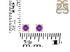 Amethyst Stud Earring AMT-RDE-1296.