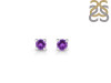 Amethyst Stud Earring AMT-RDE-1296.