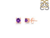 Amethyst Stud Earring AMT-RDE-1296.