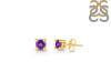 Amethyst Stud Earring AMT-RDE-1296.
