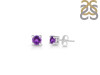Amethyst Stud Earring AMT-RDE-1296.