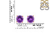 Amethyst Stud Earring AMT-RDE-1349.