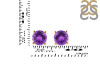 Amethyst Stud Earring AMT-RDE-1349.