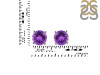 Amethyst Stud Earring AMT-RDE-1349.
