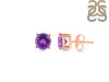 Amethyst Stud Earring AMT-RDE-1349.