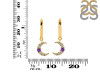 Amethyst & White Topaz Hoop Earring AMT-RDE-1471.