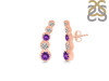 Amethyst & White Topaz Stud Earring AMT-RDE-1472.