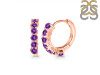 Amethyst Hoop Hoop Earring AMT-RDE-1473.