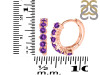 Amethyst Hoop Hoop Earring AMT-RDE-1473.