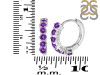 Amethyst Hoop Hoop Earring AMT-RDE-1473.