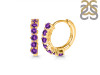 Amethyst Hoop Hoop Earring AMT-RDE-1473.