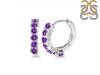Amethyst Hoop Hoop Earring AMT-RDE-1473.