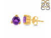 Amethyst Stud Earring AMT-RDE-1517.