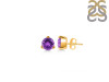 Amethyst Stud Earring AMT-RDE-1564.