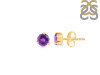 Amethyst Stud Earring AMT-RDE-1565.