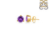 Amethyst Stud Earring AMT-RDE-1566.
