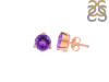 Amethyst Stud Earring AMT-RDE-1568.