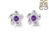 Amethyst Stud Earring AMT-RDE-1.