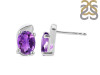 Amethyst Stud Earring AMT-RDE-28.