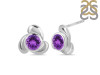 Amethyst Stud Earring AMT-RDE-3.
