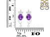 Amethyst Stud Earring AMT-RDE-4.