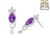 Amethyst Stud Earring AMT-RDE-5.