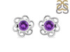 Amethyst Stud Earring AMT-RDE-7.