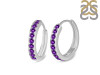 Amethyst Hoop Earring AMT-RDE-970.
