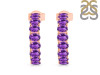 Amethyst Hoop Earring AMT-RDE-975.