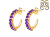 Amethyst Hoop Earring AMT-RDE-975.